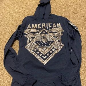American fighter light hoodie. Size medium